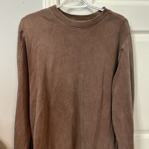 Men's Brown Long Sleeve Shirt